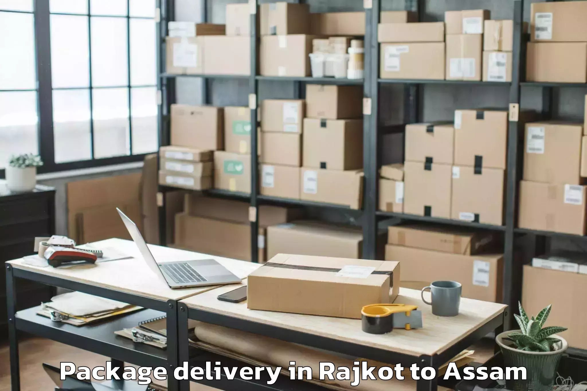 Book Rajkot to Phuloni Package Delivery Online